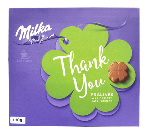 Caixa De Bombom De Chocolate Thank You Milka 110g - Presente