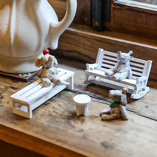 3 Sillas En Miniatura Para Decoración De Habitación,