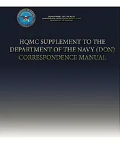 Comprar Hqmc Supplement To The Department Of The Navy (don) Correspondence Manual, De Navy, Department Of The. Editorial Createspace, Tapa Blanda En Inglés