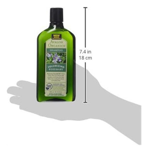 Avalon Organics Shampoo Alecrim, 11 Onças