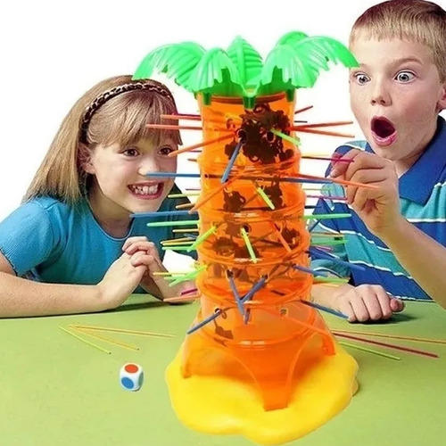 Juego De Mesa Jungla Monos Monkey Incluye Arbol Y Monitos Español Jun