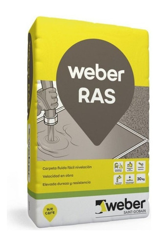 Premezcla Cementicia Carpetas Niveladoras Weber Ras 30 K Mm