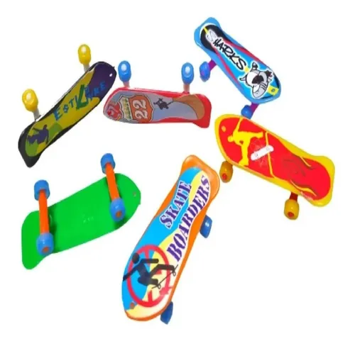 50 Mini Skate De Dedo Brinquedo Lembrancinha Atacado