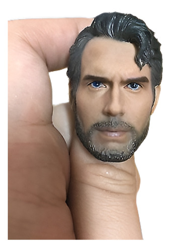 Encargo 1/6 Cabeza Esculpe A Hombre De Barba Henry Cavill Cl