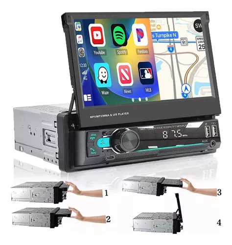  ESSGOO Estéreo universal para automóvil de 9 pulgadas, doble  DIN, 1 GB+16 GB Android 10, pantalla táctil, radio para coche, compatible  con Apple CarPlay y Android Auto Mirror Link, Bluetooth, radio