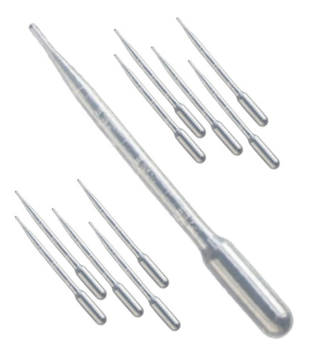Imagen 1 de 8 de Pipeta Plástica/gotero 3 Ml/cc Graduada P/fragancias X 30
