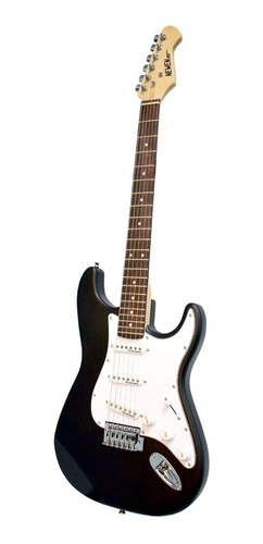 Imagen 1 de 10 de Guitarra Eléctrica Newen Stratocaster St Negro Con Palanca