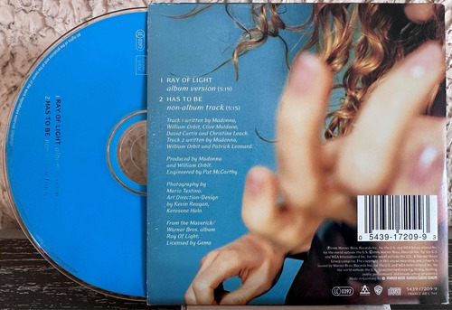 Madonna - Ray Of Light Single Cartón Import Europa Sencillo