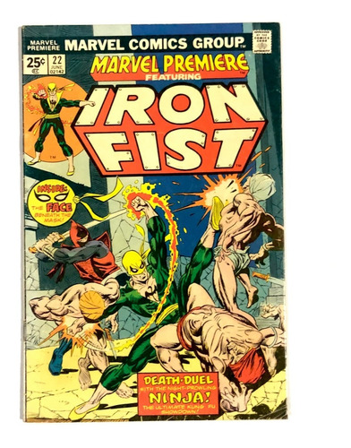 Marvel Premiere #22 Iron Fist - Marvel Comics 1975 Inglés