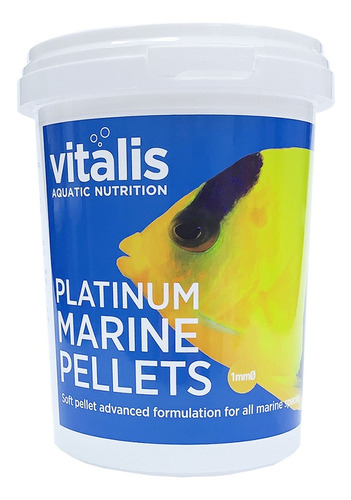 Vitalis Platinum Marine Pellets 260g - 1mm - Ração Peixes