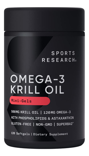 Aceite De Krill Antártico Con Omega-3s Epa Y Dha + Astaxanti