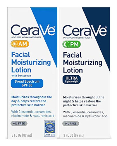 Cerave Facial Moisturizing Lotion 3oz. Paquete Am / Pm El E