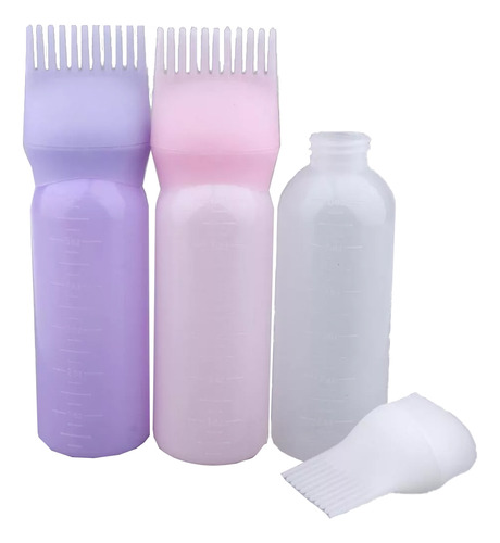 Botella De Tinte Para El Cabello De 3 Piezas, Juego Dispensa