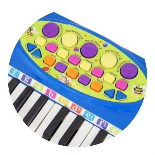 Teclado Piano Infantil Musical Rock Star 37 Teclas com Microfone e Banqueta  Importway Bw151 - BEST SALE SHOP