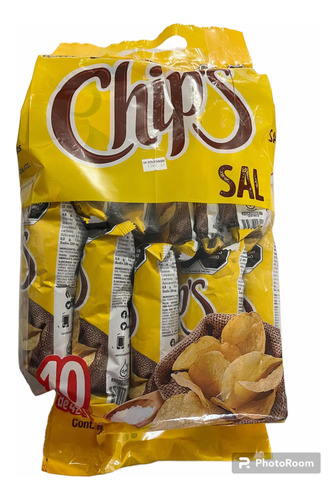 Papas Fritas Chips Saladas 10pz
