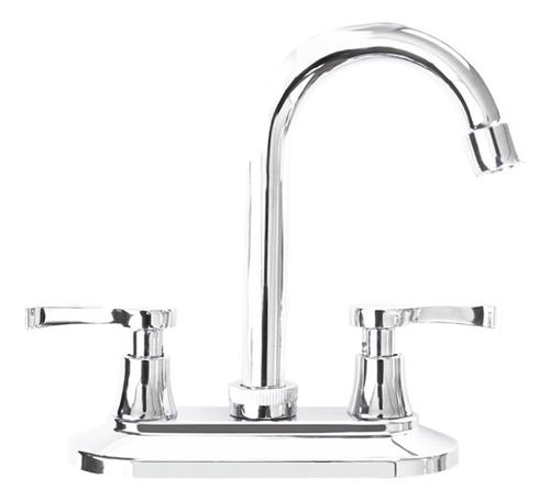 Mezcladora Lavabo Pidna Metalflu 04411 Metálico Baja Presión