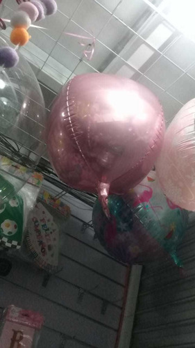 17 Globo Orbz Esfera Liso 45 Cm Orbz Metalico Varios Colores