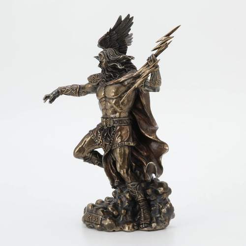 Estatua De Zeus Con Trueno Y Águila