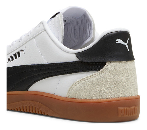 Tenis Puma Puma Club 5v5 Sd Unisex Blanco, Negro Y Gris