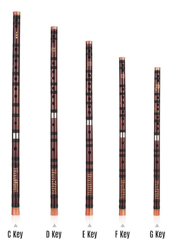1 Flauta Dizi De Bambu Na Tonalidade Dó, Instrumento Chinês
