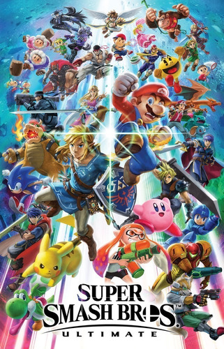 Impresión Foto - Poster Zelda - Super Smash Bros 60 X 90 Cm