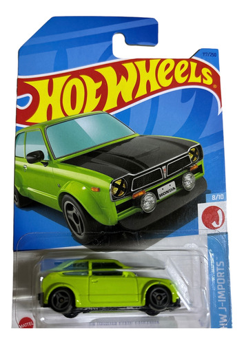 Hotwheels 73 Honda Civic Custom Verde