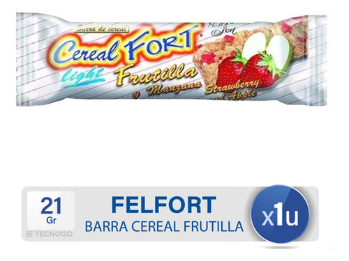 Barra De Cereal Felfort De Frutilla - Mejor Precio