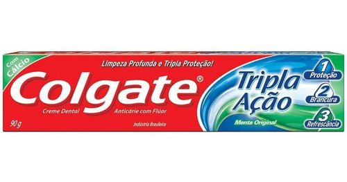 Imagem 2 de 4 de Creme Dental Colgate Tripla Ação Menta Original 90g
