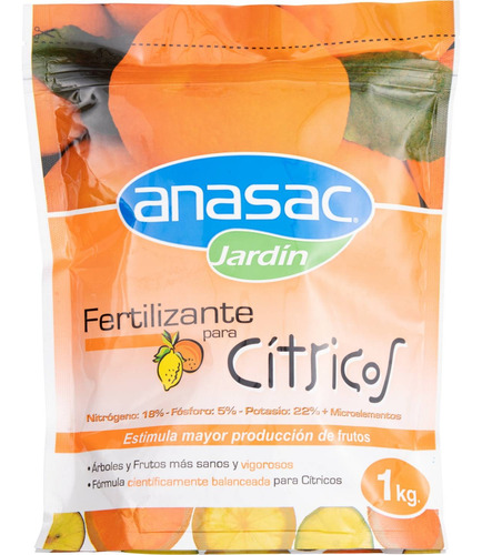 Fertilizante Para Cítricos Anasac Accesorio Cultivo 1k