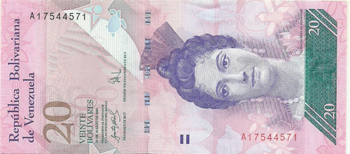 Billetes Bsf. 20 A8  Marzo 20 2007 Capicua  