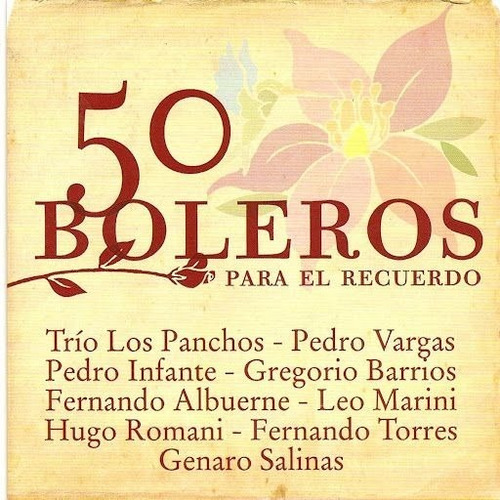 50 Boleros Para El Recuerdo - 2 Cd's - Nuevo - Cerrado!!!