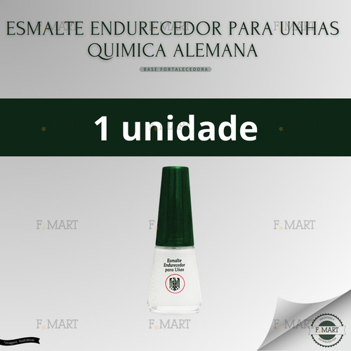 Nail Hardener Quimica Alemã Base Unhas Fracas Fortalecedora Cor Sem Cor