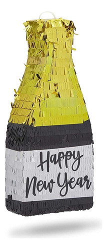 Happy New Year Piñata Pequeña Para Botella De Champán