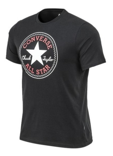 Remera Converse Modelo Patch Negro Estampa Nueva Coleccion