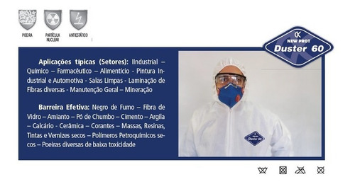 Macacao Newprot Duster 60 Tam G P Pintura E Produt. Quimicos