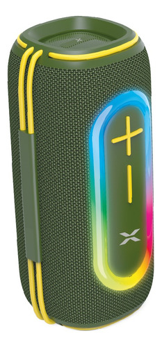 Alto-falante Bluetooth sem fio portátil Xion XI-XT4, cor verde