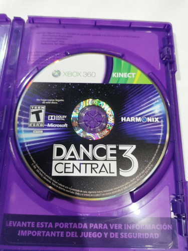 Kinect + Dance Central 3 + Dance Paradise Xbox 360 (Usado)