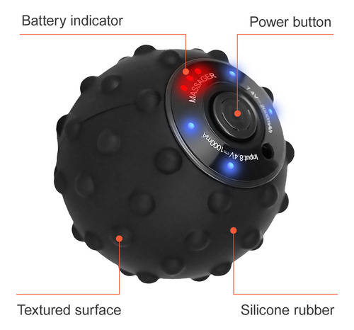 Pelota Masaje, Mini Bola Masaje Vibratoria Recargable