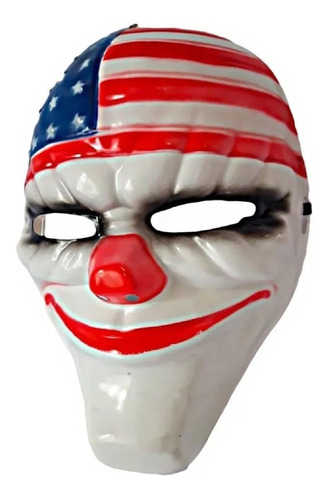 Mascara Halloween Joker Payaso 24cm Adulto Disfraz Fiesta