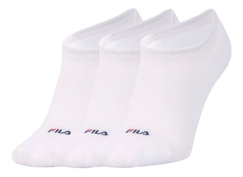 Fila Soquetes Lifestyle Hombre Pack X3 Elastic Blanco Blw