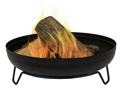 Sunnydaze Steel Outdoor Wood-burning Fire Pit Bowl - 23-inch