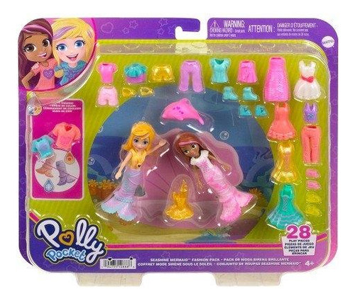 Roupas De Sereias Polly Pocket - Mattel Hnf51-hkv96