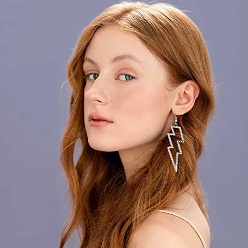 Pendientes De Rayo, Pendientes De Los Años 80 Para Mujer, De