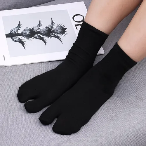 Calcetines Unisex Con Punta Tabi Para Kimono, Sandalias Tipo