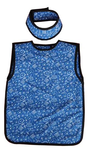 Juego De Delantal Infantil Plomado + Protector De Tiroides.