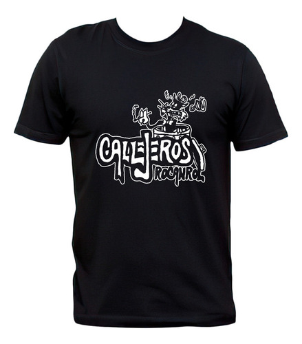 Remera Callejeros Gato Rock Nacional Algodón Premium