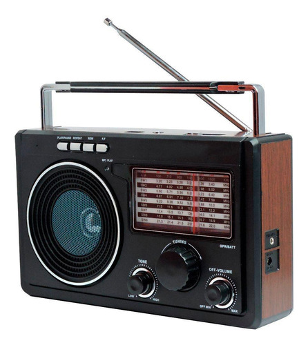 Rádio Retrô Livstar Cnn-686ru 11 Faixas Am/fm 3w