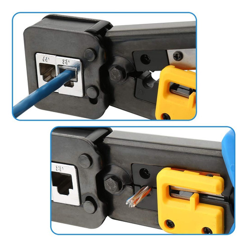 Crimpeadora Rj45 +50 Conector Cat6 Prensa Anticorte