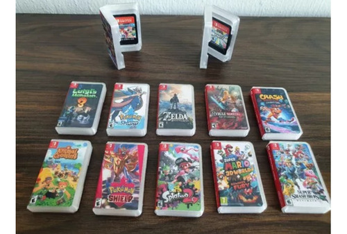 Mini Estuche Para Videojuego Nintendo Switch Varias Portadas
