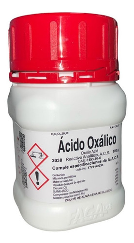 Ácido Oxálico R. A. De 100 G Fagalab